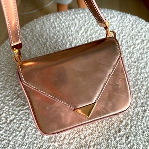 Alexander Wang rose gold cross body mini purse